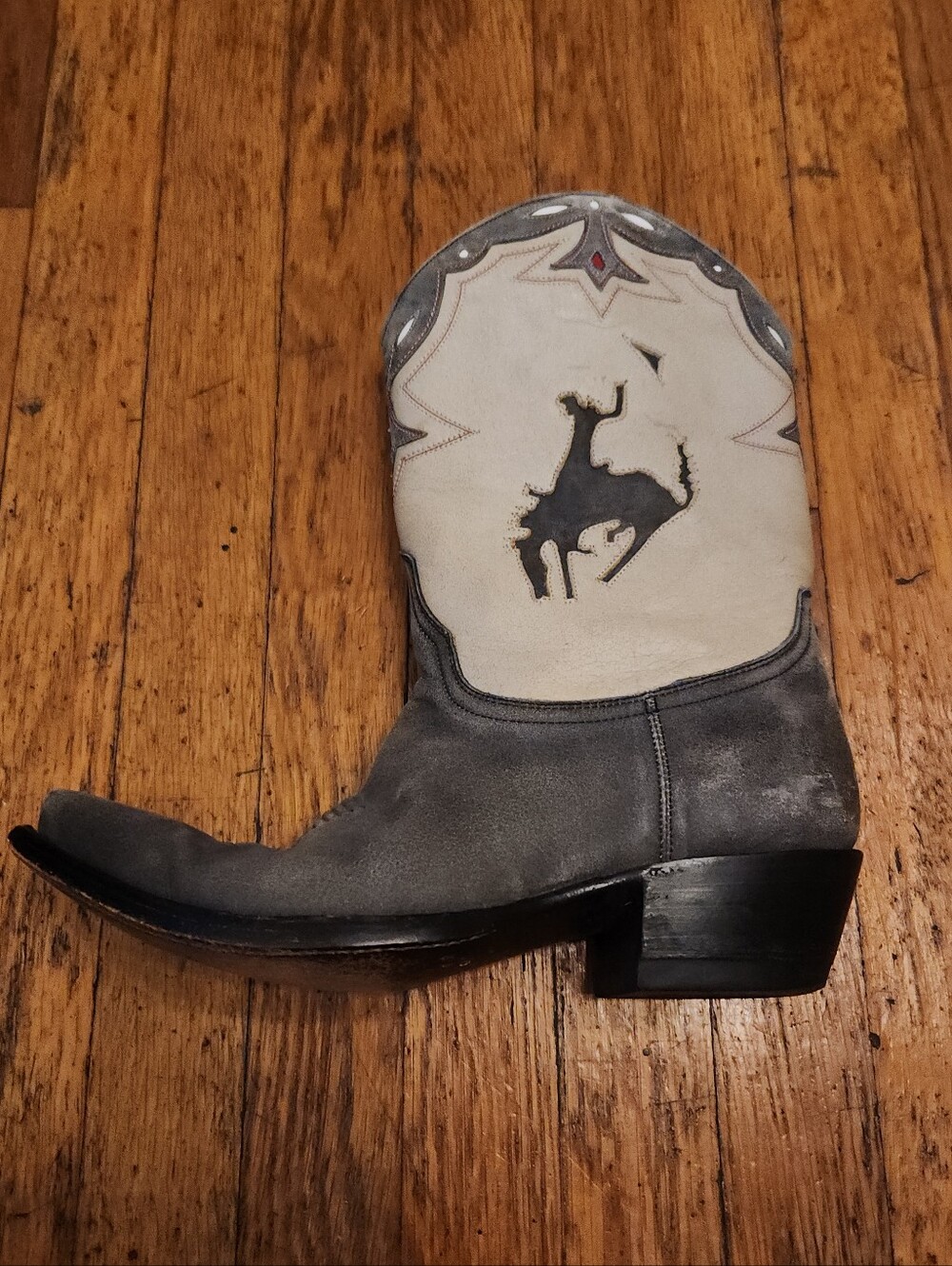 Vintage OLD GRINGO RARE Bucking Bronco Cowgirl Western Leather Boots - Picture 3 of 8